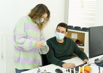 Talía, nuestra ceo junto a Michel, informático